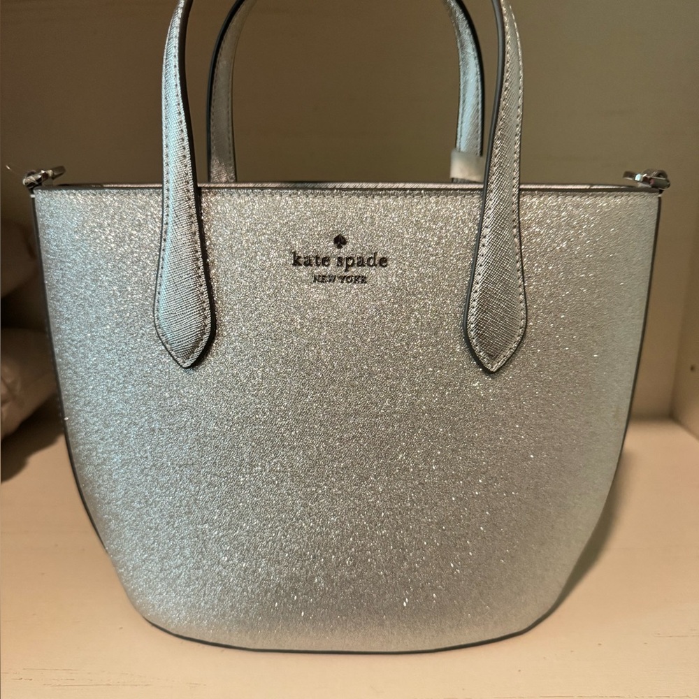 Kate Spade silver sparkle purse